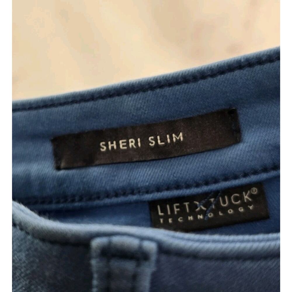 NYDJ Jeans Womens 8 Blue Crop Short Sheri Slim Colored High Rise Denim Daughters - Picture 10 of 13